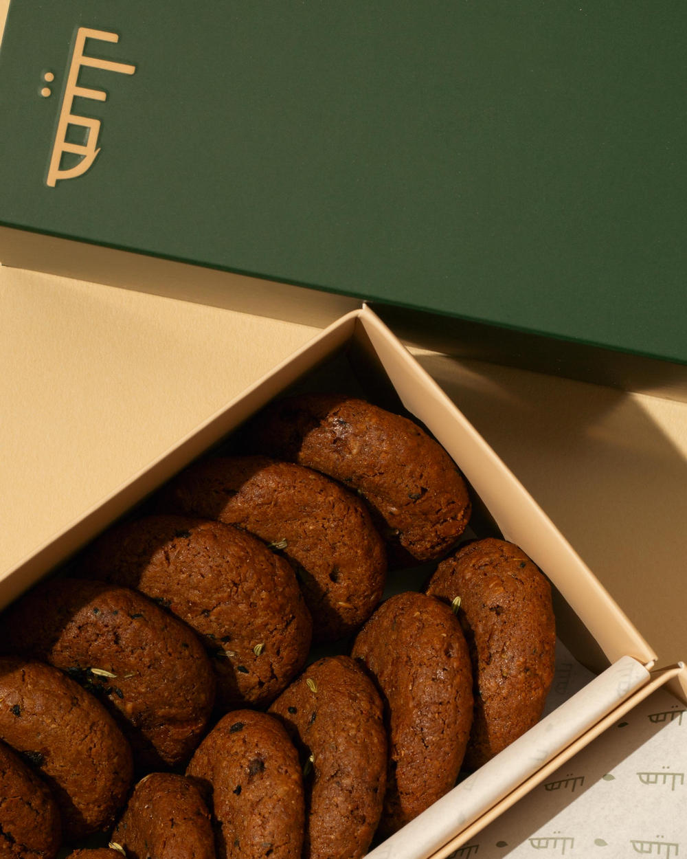 كعك الهيل | طحين الشعير من غير سكر مكرر